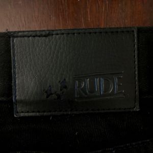 Hot Topic RUDE Button-Fly Skinny Jeans 30x30